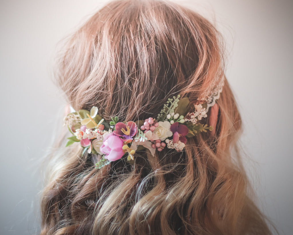 Valentine's Day Gift Ideas for Her: Silk Floral Accessory Crowns